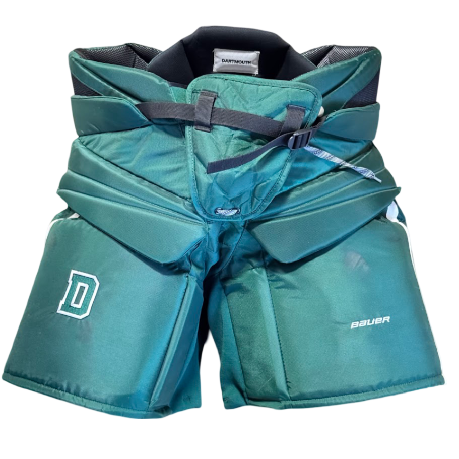 Bauer - Pantalon de gardien NCAA Pro Stock d'occasion (vert)